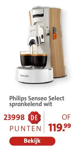 Bruna Philips Senseo Select sprankelend wit aanbieding