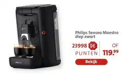 Bruna Philips Senseo Maestro diep zwart aanbieding