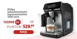 Bruna Philips Volautomatische Espressomachine 2300 serie aanbieding