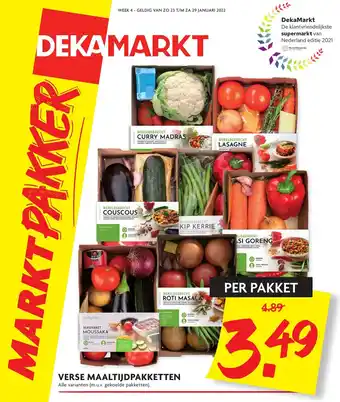 Dekamarkt Verse Maaltijdpakketten Alle varianten per pakket aanbieding