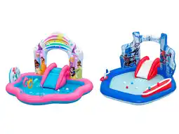 Lidl Bestway Opblaasbaar zwembad met glijbaan Disney of Marvel aanbieding