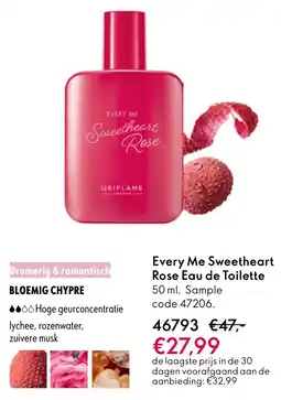 Oriflame Every Me Sweetheart Rose Eau de Toilette aanbieding