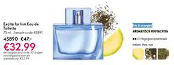 Oriflame Excite for him Eau de Toilette aanbieding