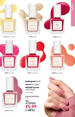 Oriflame Express Nail Polish aanbieding