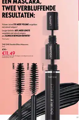 Oriflame The one double effect mascara aanbieding