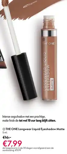Oriflame The one longwear liquid eyeshadow matte aanbieding