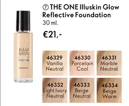 Oriflame The one illuskin glow Reflective Foundation aanbieding