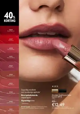 Oriflame Giordani Gold Iconic Satin Lipstick SPF 15 aanbieding