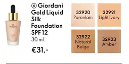 Oriflame Giordani Gold Liquid Silk Foundation SPF 12 aanbieding