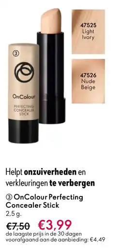 Oriflame On Colour Perfecting Concealer Stick aanbieding