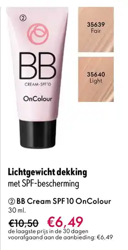 Oriflame BB Cream SPF 10 On Colour aanbieding