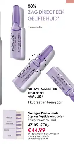 Oriflame Novage+ Proceuticals Express Peptide Ampoules aanbieding