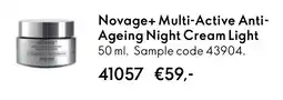 Oriflame Novage+ Multi-Active Anti- Ageing Night Cream Light aanbieding