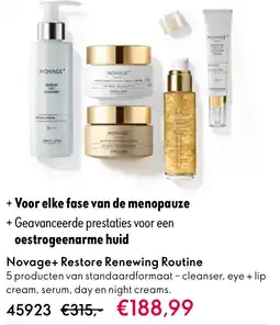Oriflame Novage+ Restore Renewing Routine aanbieding