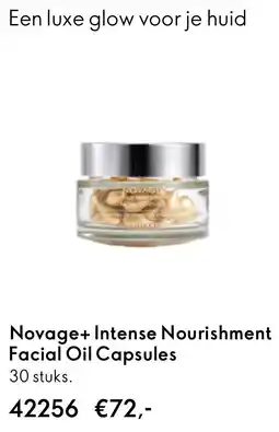 Oriflame Novage+ Intense Nourishment Facial Oil Capsules aanbieding