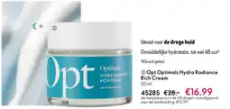 Oriflame Opt Optimals Hydra Radiance Rich Cream aanbieding