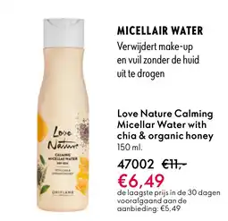 Oriflame Love Nature Calming Micellar Water with chia & organic honey aanbieding