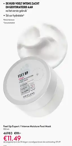 Oriflame Feet Up Expert / Intense Moisture Foot Mask aanbieding