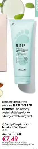 Oriflame Feet Up Everyday / Anti- Perspirant Foot Cream aanbieding