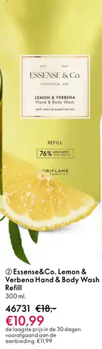Oriflame Essense&Co. Lemon & Verbena Hand & Body Wash Refill aanbieding
