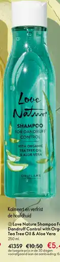Oriflame Love Nature Shampoo For Dandruff Control with Organic Tea Tree Oil & Aloe Vera aanbieding