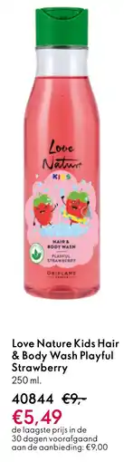 Oriflame Love Nature Kids Hair & Body Wash Playful Strawberry aanbieding