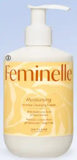 Oriflame Feminelle Moisturising Intimate Cleansing Cream with Hyaluronic Acid and Peach Extract aanbieding