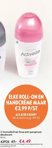 Oriflame Activelle Even Tone anti-perspirant deodorant aanbieding