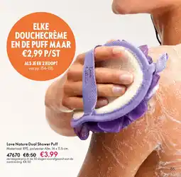 Oriflame Love Nature Dual Shower Puff aanbieding