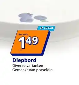 Action Diepbord Diverse varianten Gemaakt van porselein aanbieding