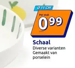 Action Schaal Diverse varianten Gemaakt van porselein aanbieding