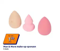 Action Max & More make-up-sponzen aanbieding