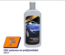 Action C&C autowax en polijstmiddel aanbieding