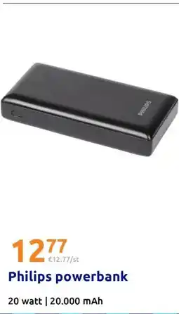 Action Philips powerbank aanbieding