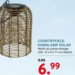 Kluswijs COUNTRYFIELD HANGLAMP SOLAR aanbieding