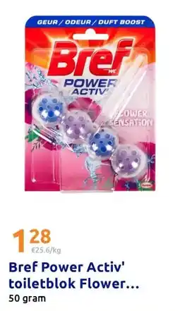 Action Bref Power Activ' toiletblok Flower Sensation aanbieding