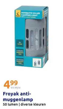 Action Froyak anti-muggenlamp aanbieding
