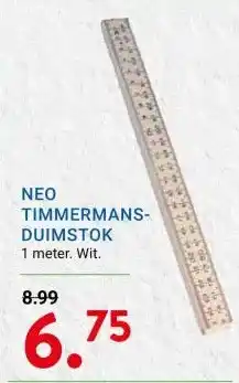 Kluswijs NEO TIMMERMANS- DUIMSTOK aanbieding