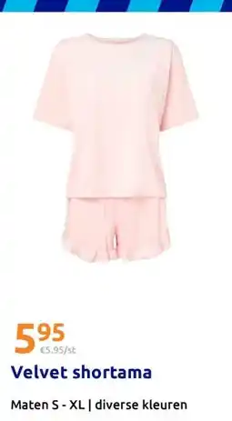 Action Velvet shortama aanbieding
