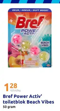 Action Bref Power Activ' toiletblok Beach Vibes aanbieding