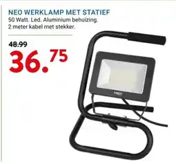 Kluswijs NEO WERKLAMP MET STATIEF aanbieding