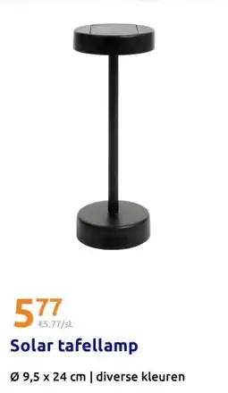 Action Solar tafellamp aanbieding