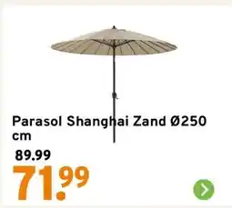 GAMMA Parasol Shanghai Zand Ø250 cm aanbieding