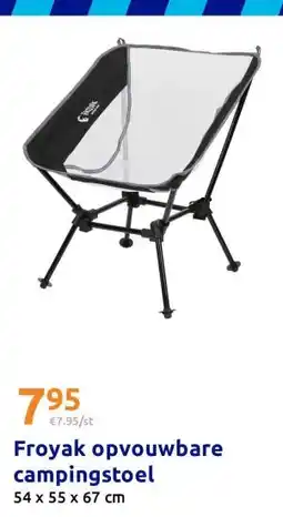 Action Froyak opvouwbare campingstoel aanbieding