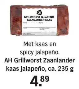 Allerhande AH Grillworst Zaanlander kaas jalapeño aanbieding