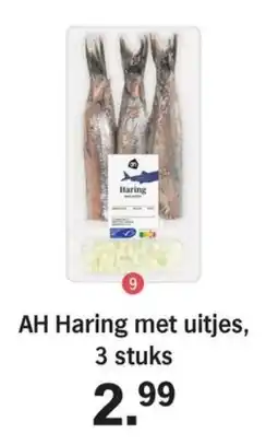 Allerhande AH Haring met uitjes aanbieding