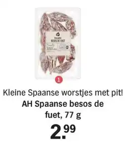 Allerhande AH Spaanse besos de fuet aanbieding