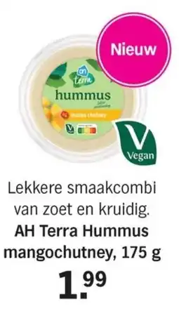 Allerhande AH Terra Hummus mangochutney aanbieding