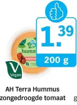 Allerhande AH Terra Hummus zongedroogde tomaat aanbieding