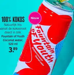 Allerhande Fountain of Youth Coconut water aanbieding